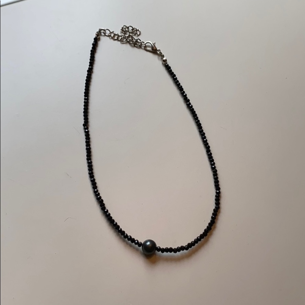 Black Beaded Chocker